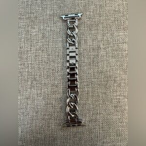 Silver Metal I Watch Band